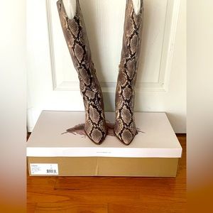 New Jessica Simpson Havrie Snakeskin Wedge Boot Size 9